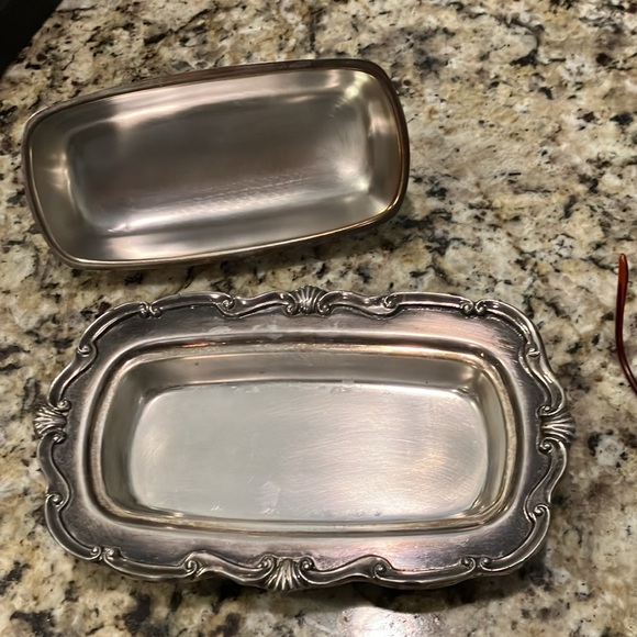 Vintage Silver Plated Butter Dish - Picture 2 of 3